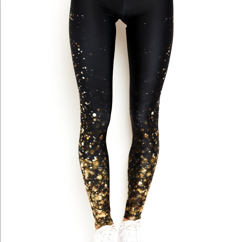 Goldsheep Clothing Gold Glitter Leggings